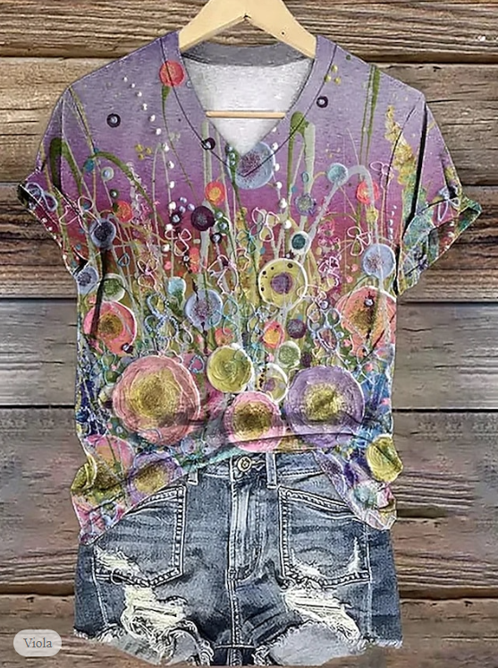 Allea - Floral Print T-Shirt