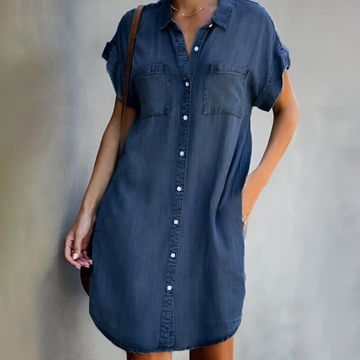 Diana™ | Casual Shirt Dress with Buttons