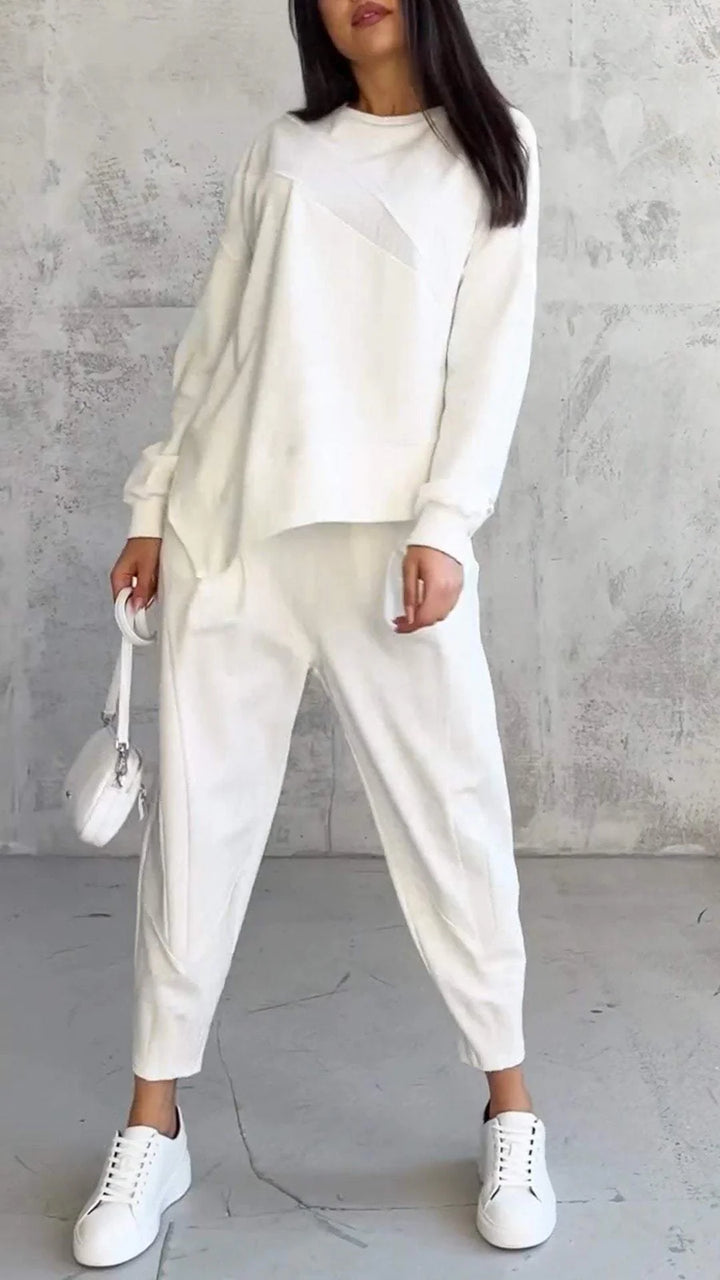 Babette | Two-Piece Set With Round Neck and Long Sleeves