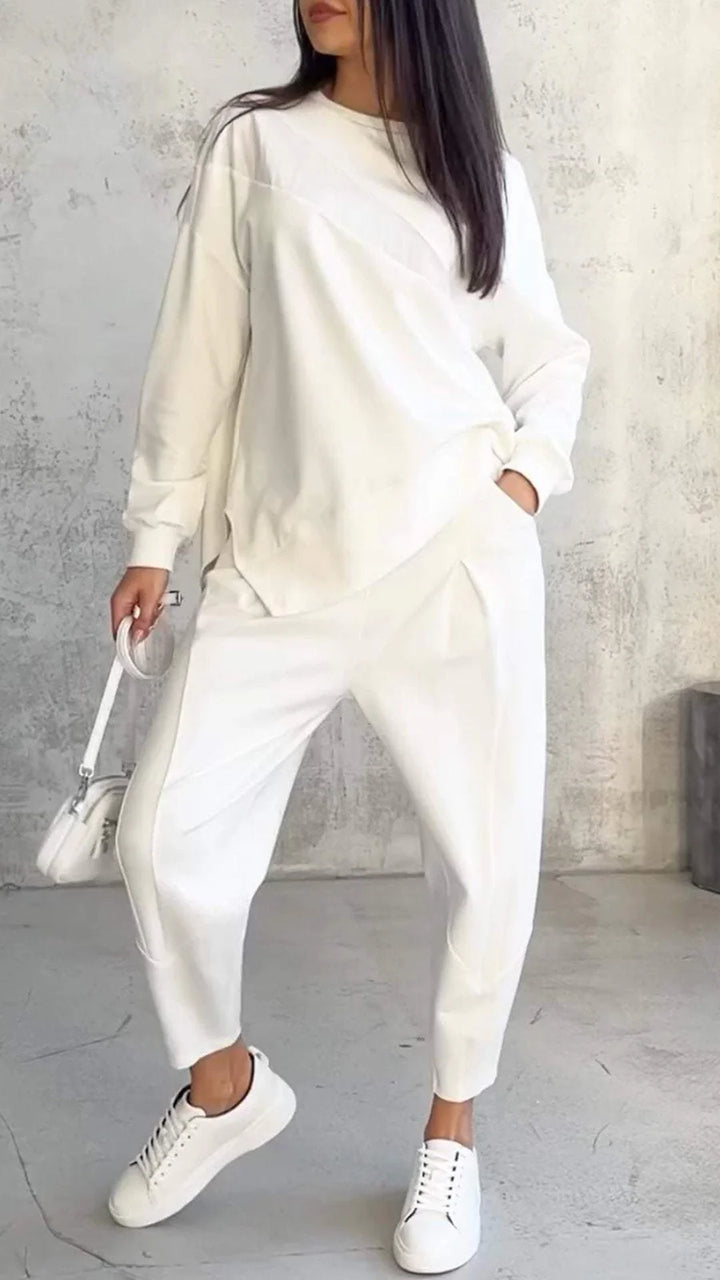 Babette | Two-Piece Set With Round Neck and Long Sleeves