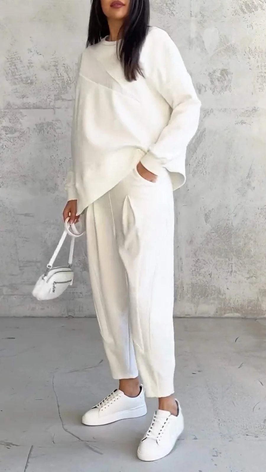 Babette | Two-Piece Set With Round Neck and Long Sleeves