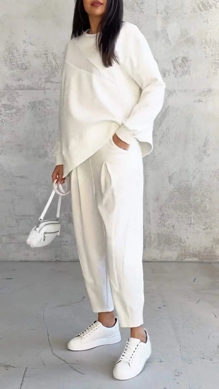 Babette | Two-Piece Set With Round Neck and Long Sleeves