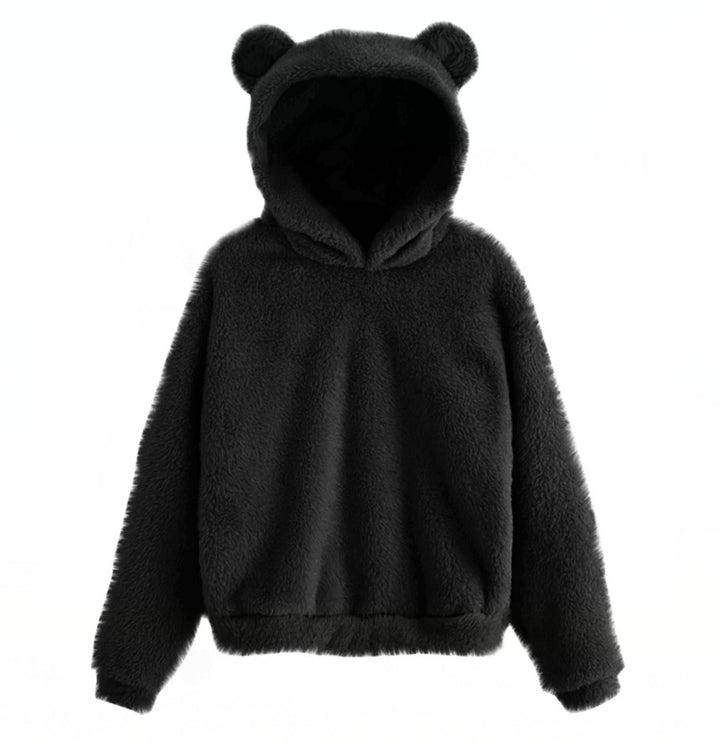 Yoggy - Fuzzy Bear Ear Hoodie