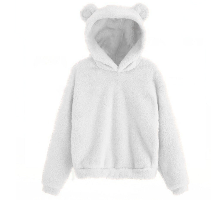 Yoggy - Fuzzy Bear Ear Hoodie