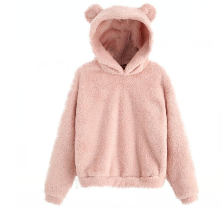 Yoggy - Fuzzy Bear Ear Hoodie